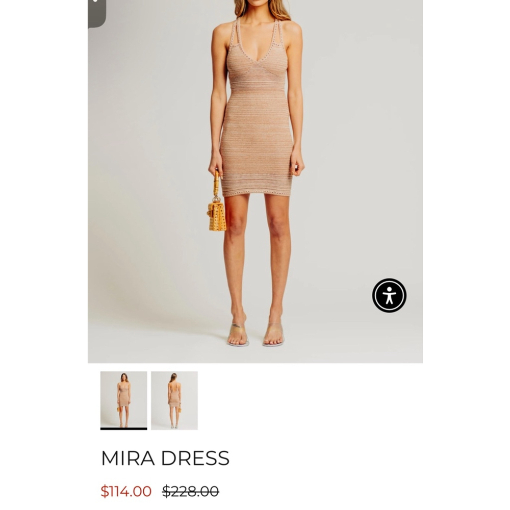 New Torn by Ronny Kobo Mira Dress Size XS, $228